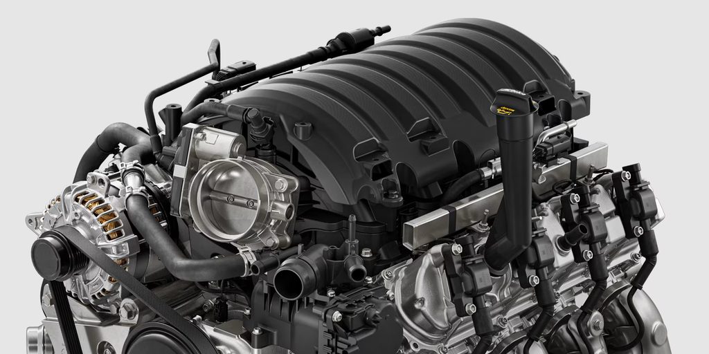 2027 Chevrolet Silverado 1500 5.7L engine at Russell Barnett Chevrolet GMC in Winchester, TN