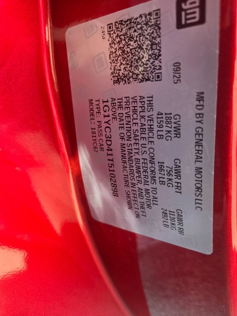 2026 Chevrolet Corvette Stingray 3LT