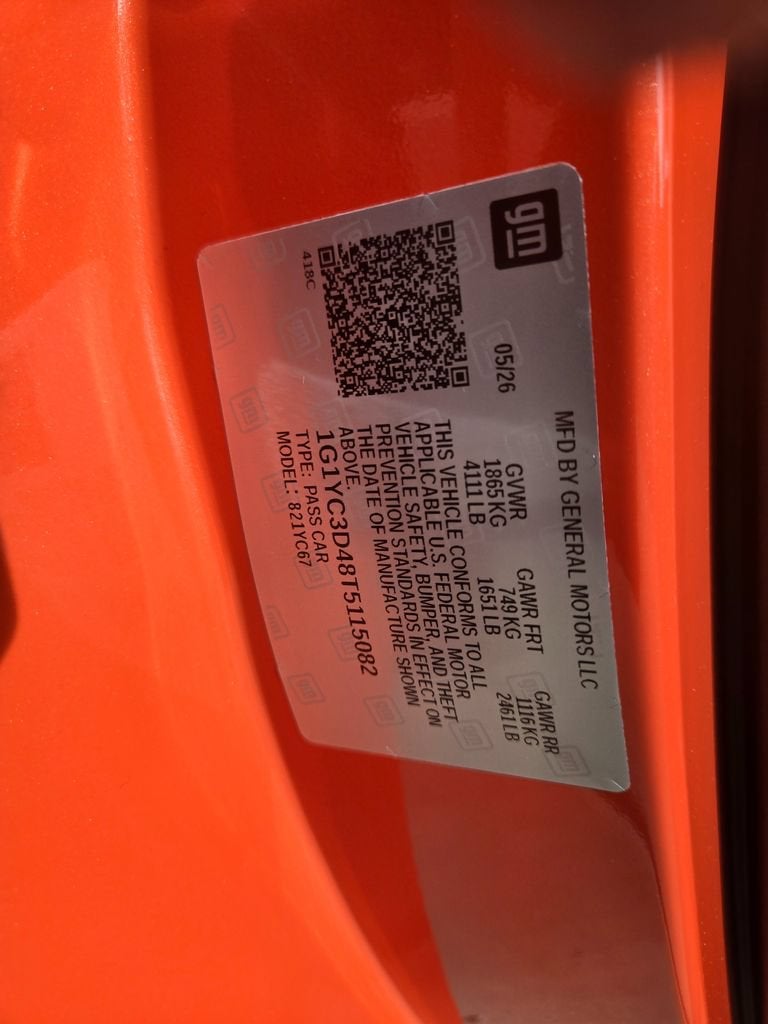 2026 Chevrolet Corvette Stingray 3LT