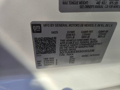 2025 GMC Sierra 1500 AT4