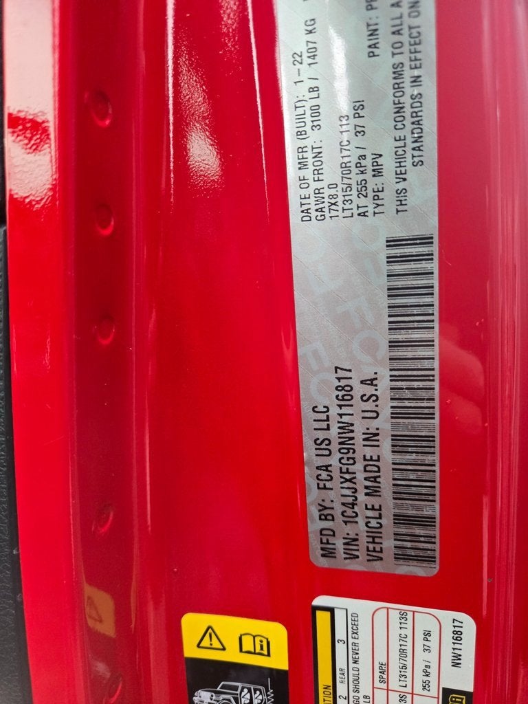 2022 Jeep Wrangler Unlimited Rubicon