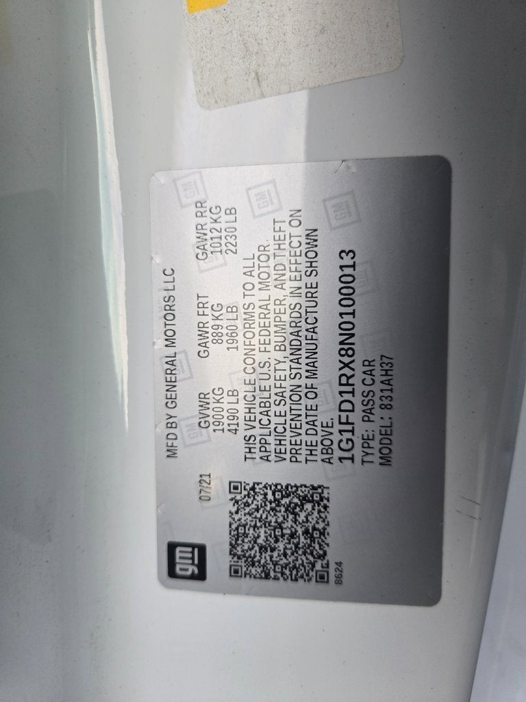 2022 Chevrolet Camaro 2LT