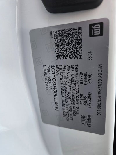 2023 Chevrolet Corvette Stingray 3LT