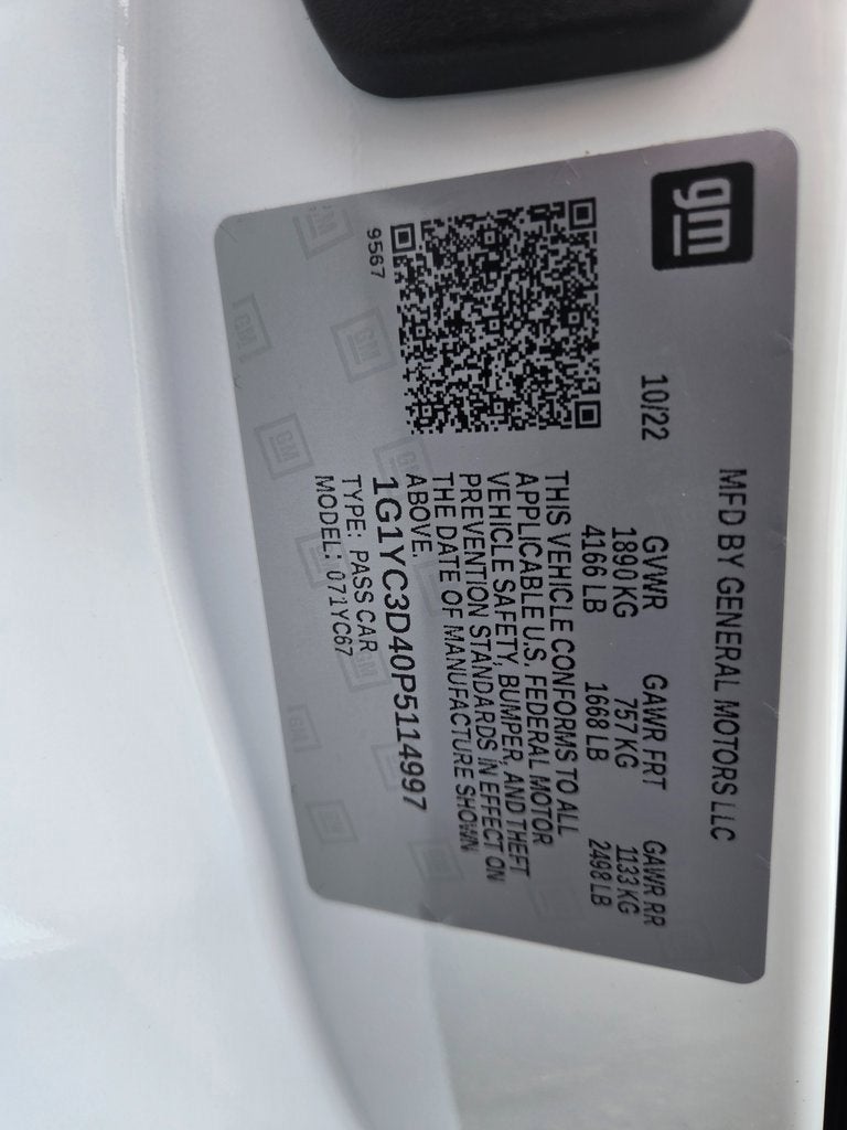 2023 Chevrolet Corvette Stingray 3LT