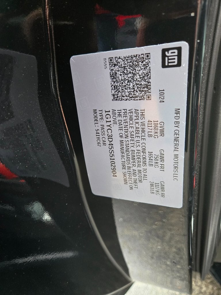 2025 Chevrolet Corvette Stingray 3LT