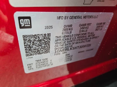 2026 Chevrolet Traverse RS