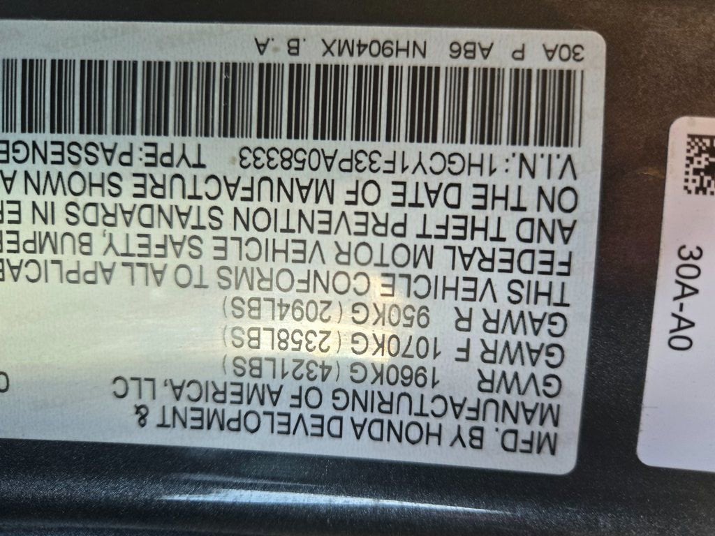 2023 Honda Accord Sedan EX