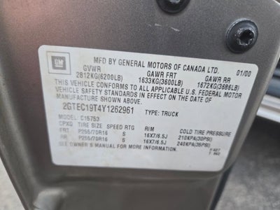 2000 GMC Sierra 1500 SLE