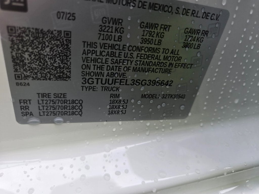 2025 GMC Sierra 1500 AT4X