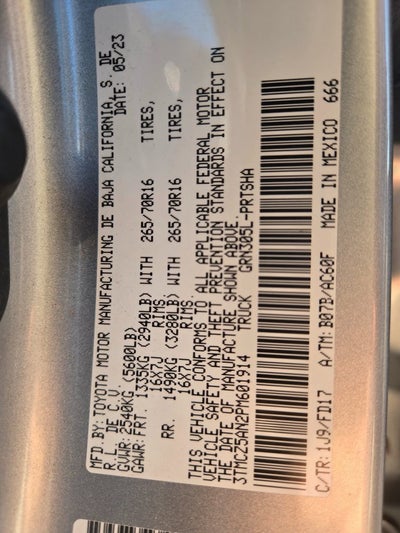 2023 Toyota Tacoma 4WD SR