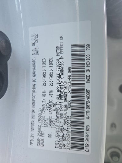 2023 Toyota Tacoma 4WD SR