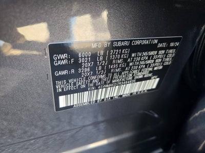 2024 Subaru Ascent Onyx Edition Limited