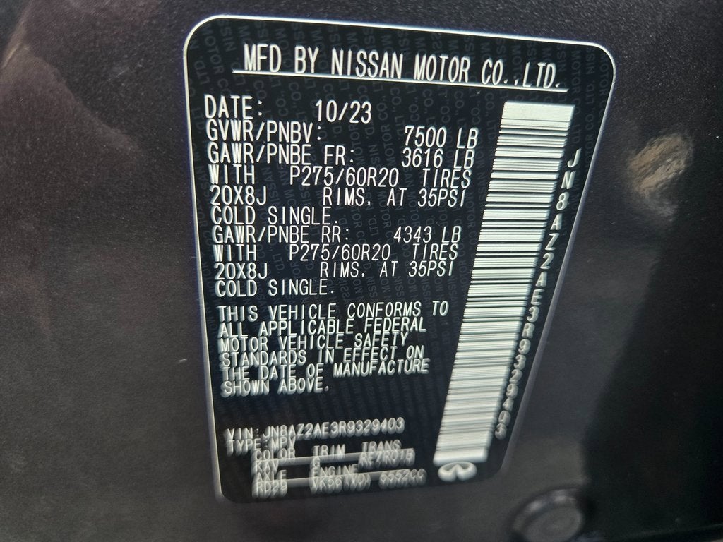 2024 INFINITI QX80 LUXE